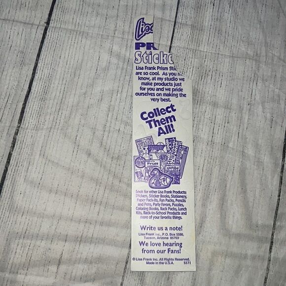 Lisa Frank Vintage Pointe Ballet Dance Shoes Prism Sticker Sheet USED READ Music - Picture 4 of 4